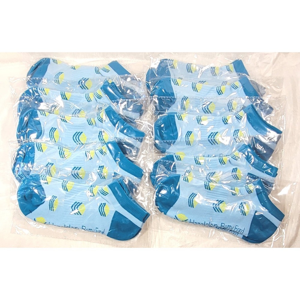 LOT: 10 Pairs Betty Ford‎ Foundation Athletic Lo-Cut Ankle Socks - One Size